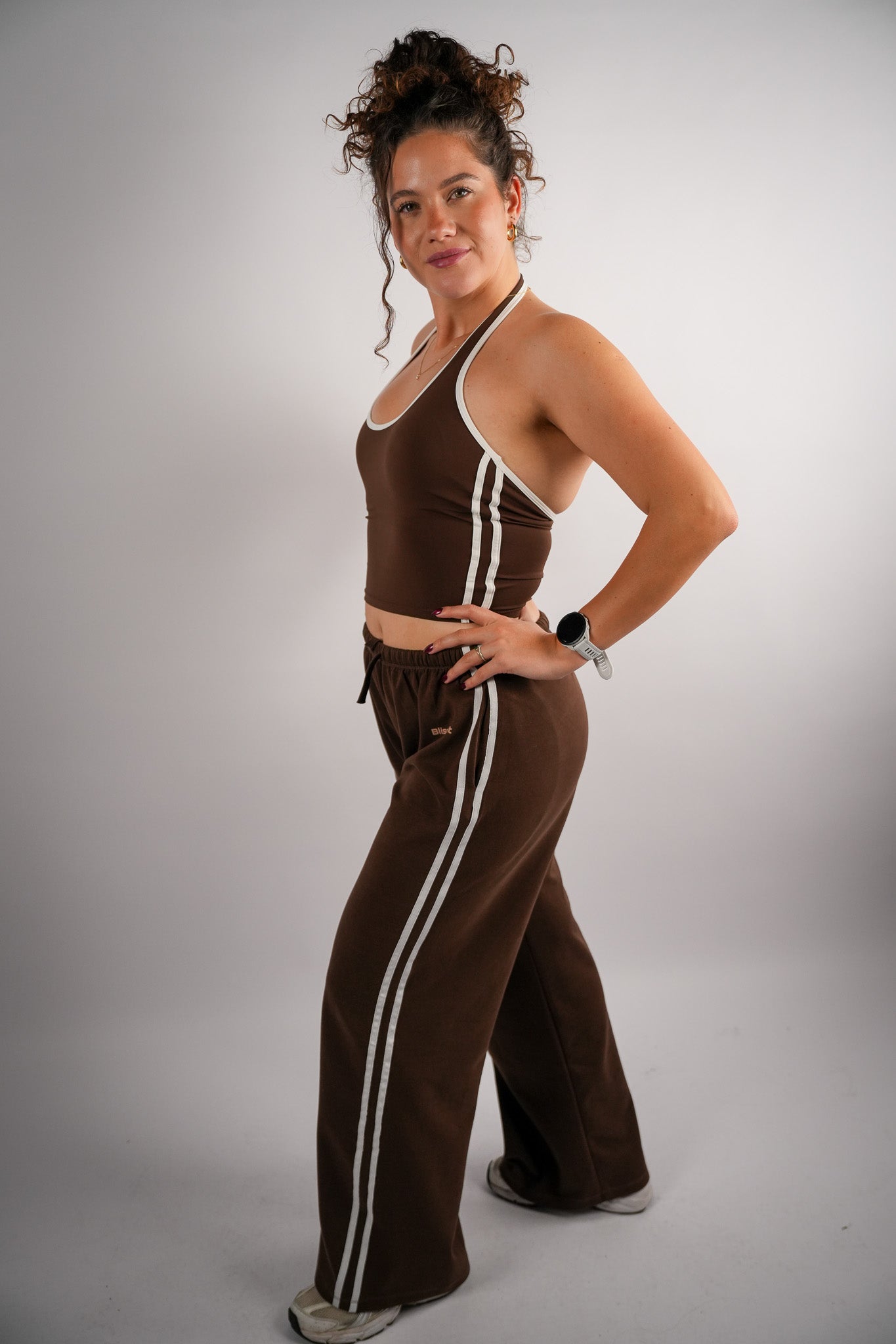 Contrastline Wide Leg Pants