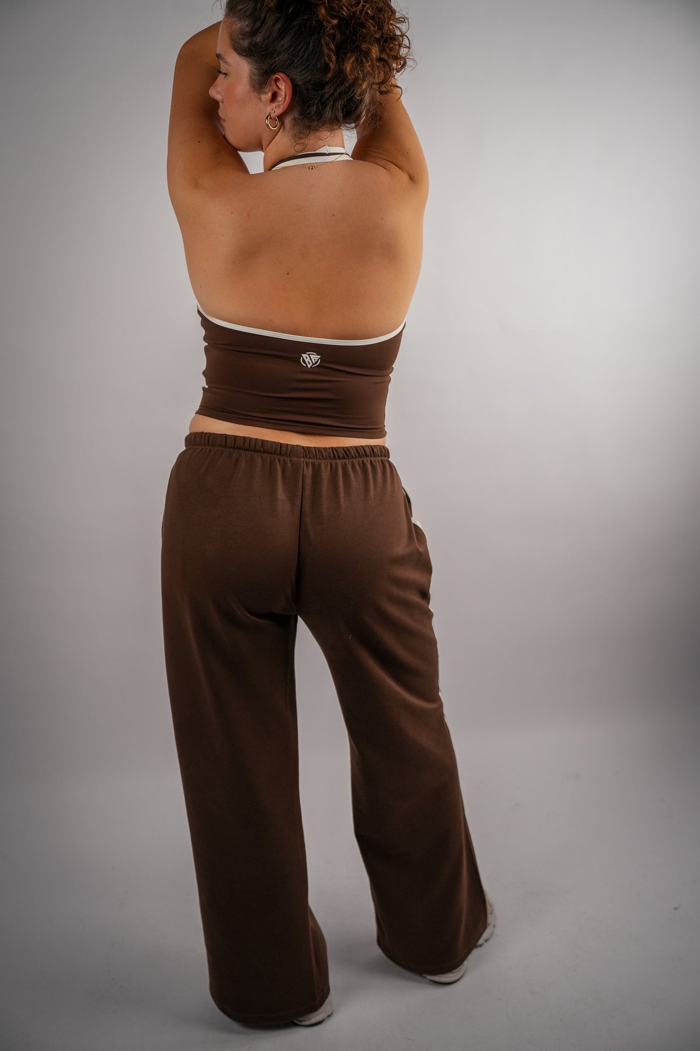 Contrastline Halter Neck Top