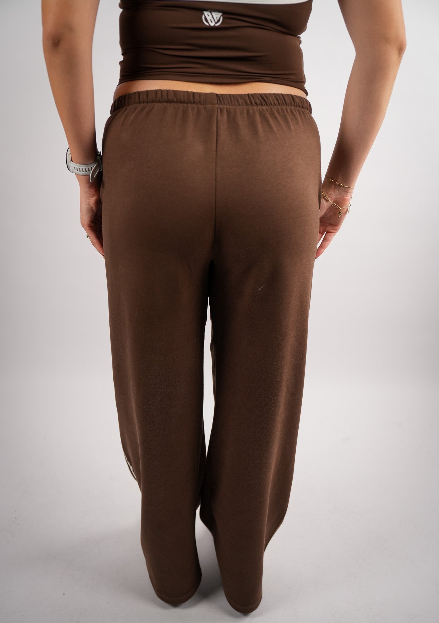 Contrastline Wide Leg Pants