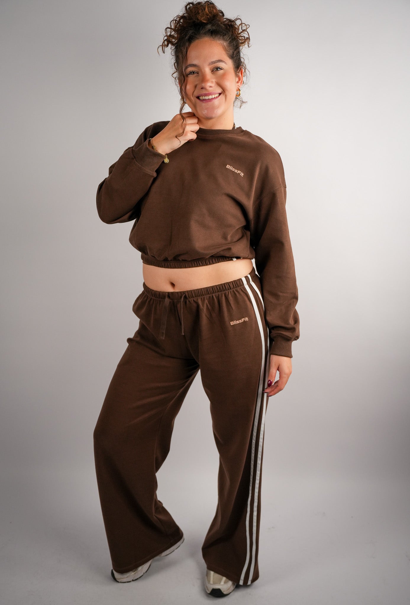 Contrastline Wide Leg Pants