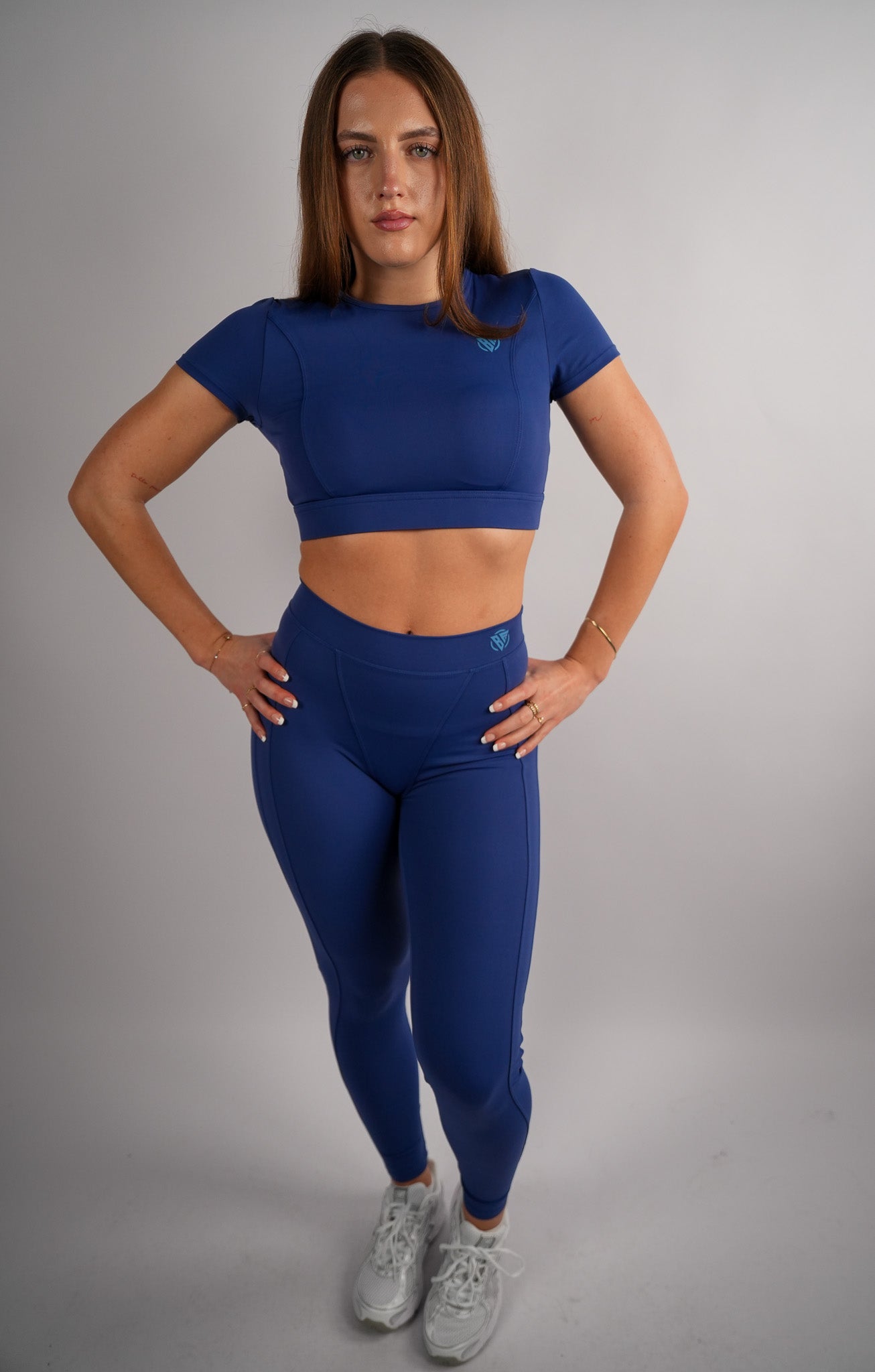 Axis Short Sleeve Crop Top Built-In Bra