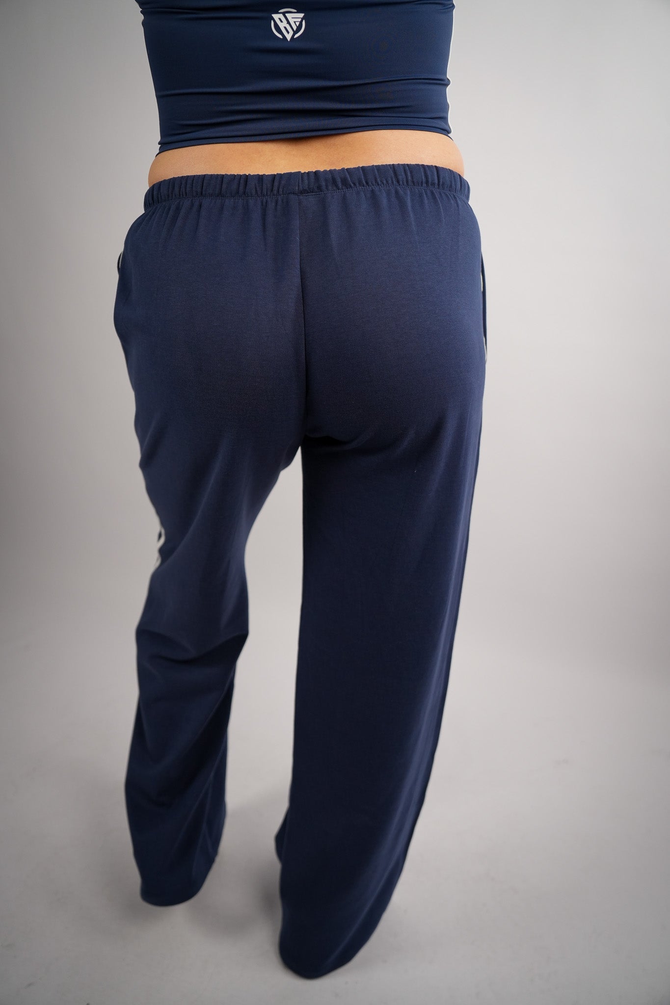 Contrastline Wide Leg Pants