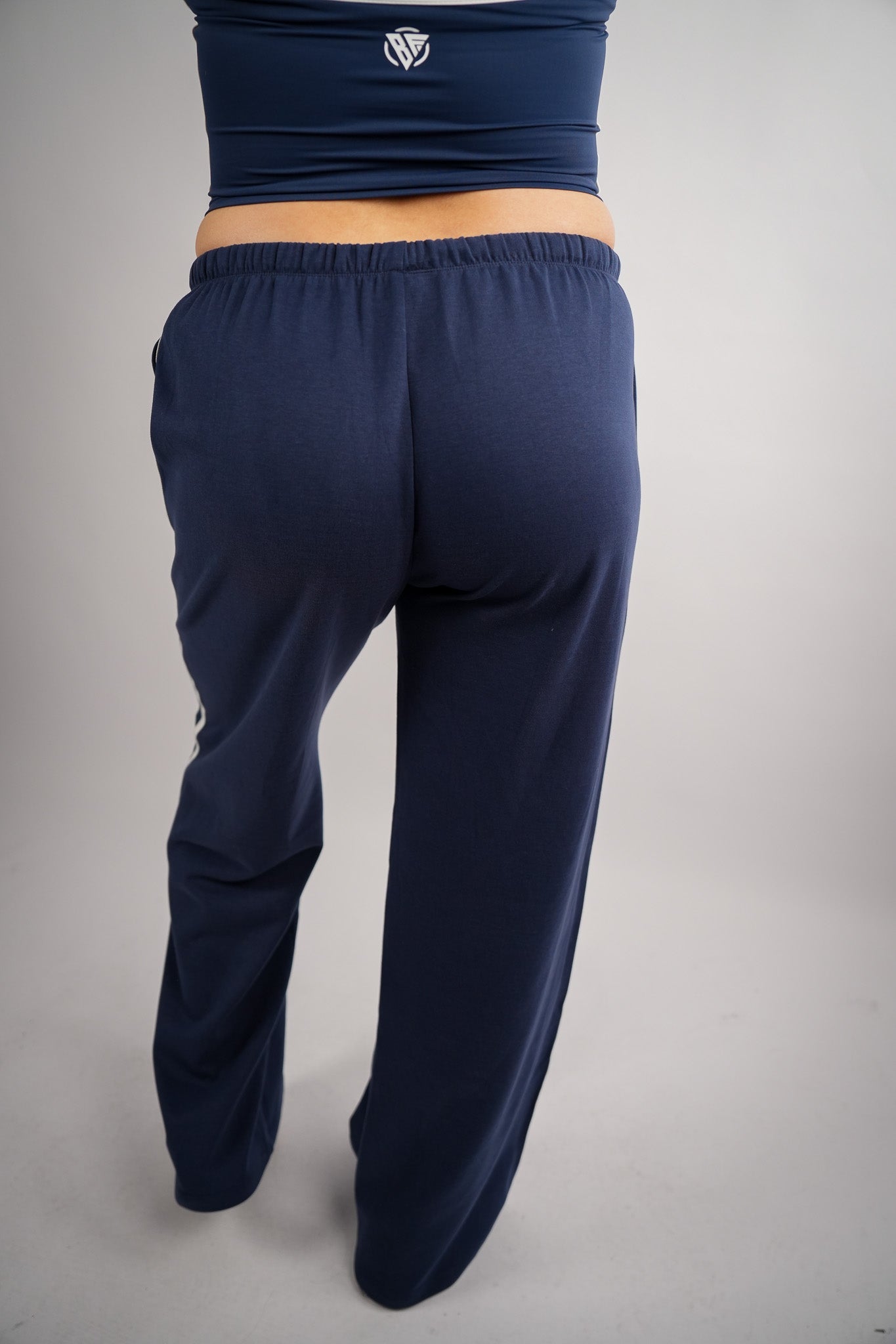 Contrastline Wide Leg Pants