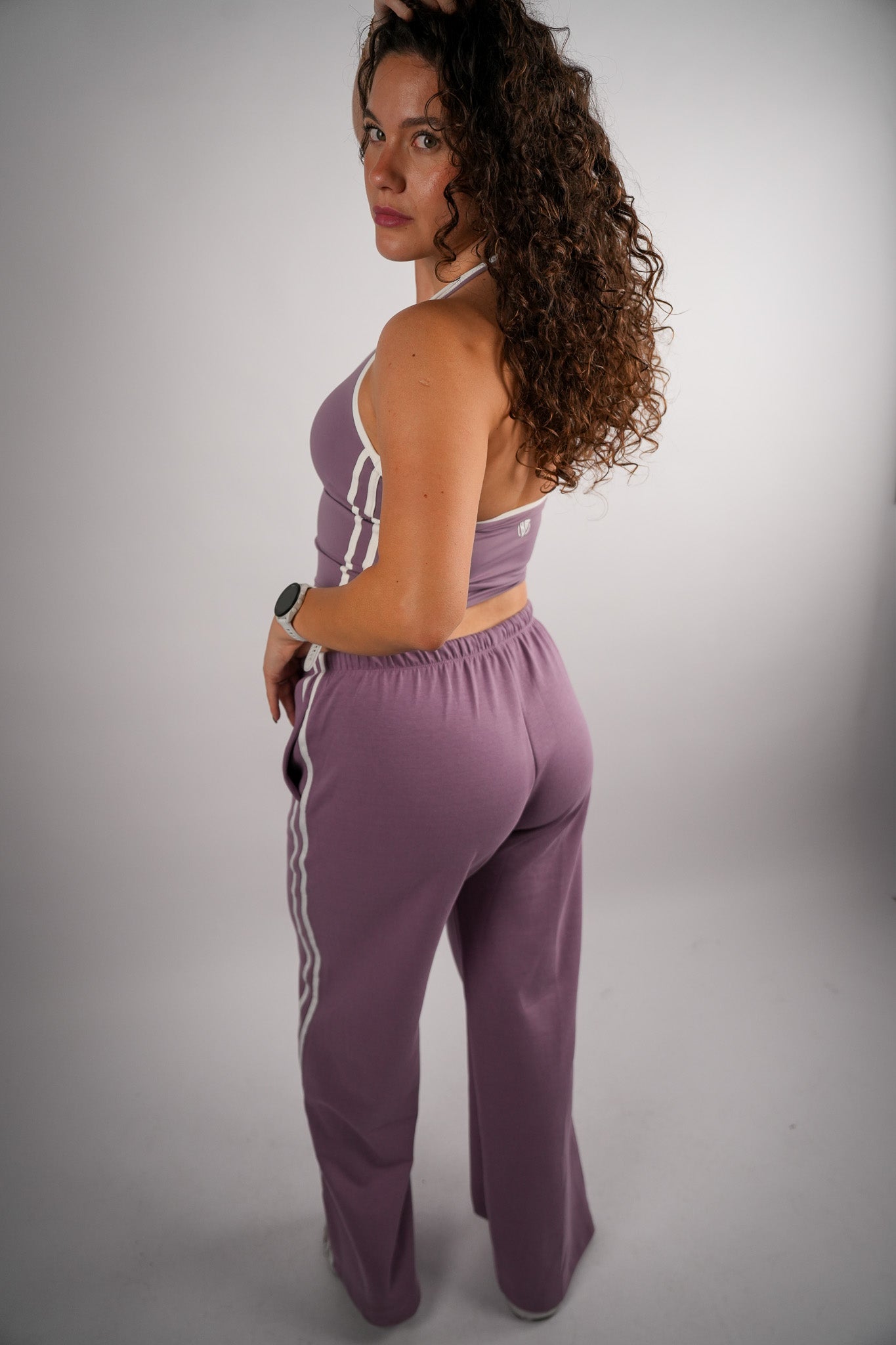 Contrastline Halter Neck Top