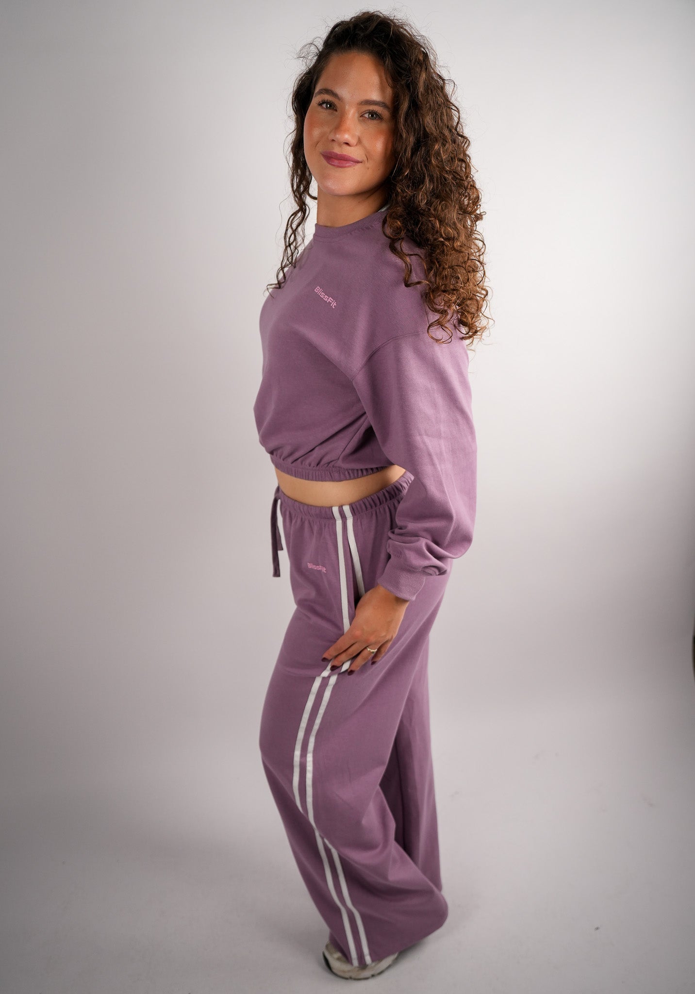 Contrastline Wide Leg Pants